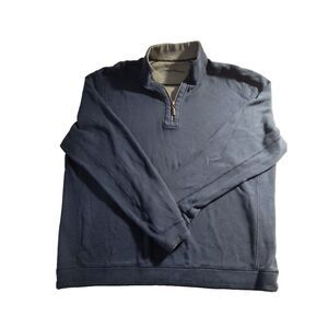 Tommy Bahama‎ Men's XL Quarter-Zip Pullover Heather Grey Performance